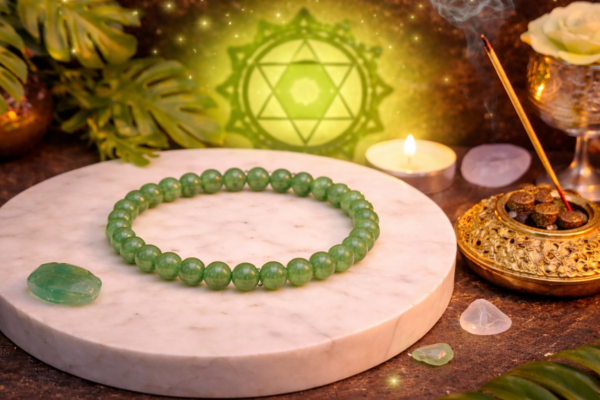 Green Aventurine Bracelet – Stone of Luck, Prosperity & Healing