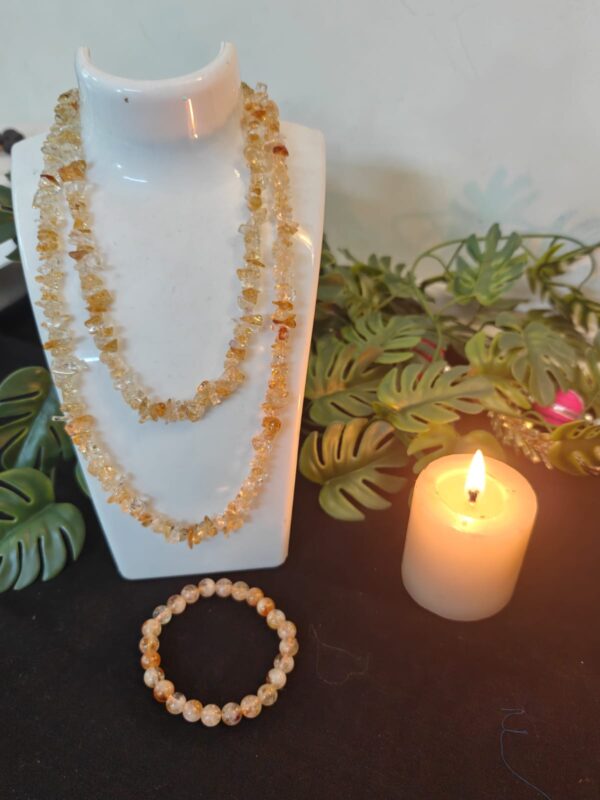 CITRINE MALA and BRACELET COMBO